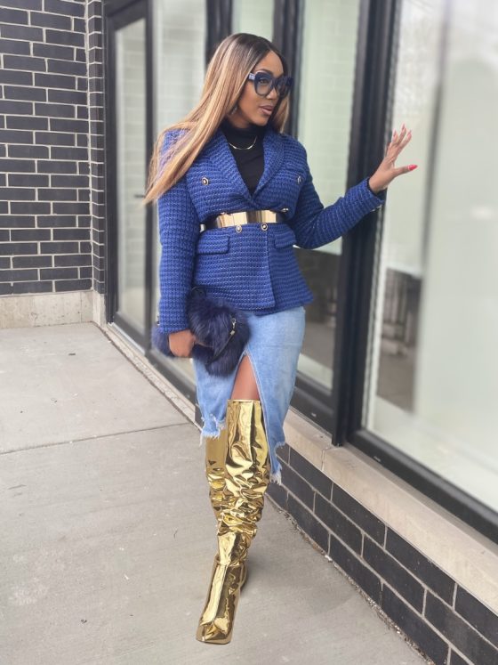 How To Style Metallic Boots